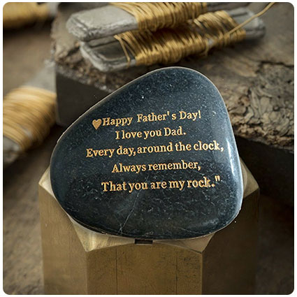 You Are My Rock Engraved Rock Gift