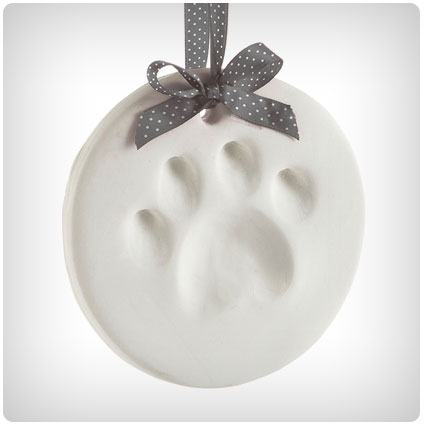 Pearhead Pet Paw Prints Dog Ornament Round