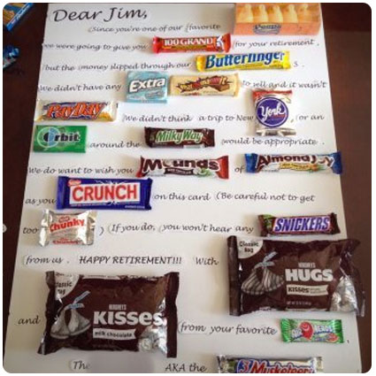 Diy Candy Retirement Poster