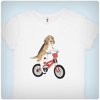 Beagle On A Bike T-shirt