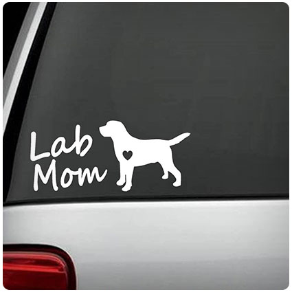 Bluegrass Decals Lab Mom Decal Sticker