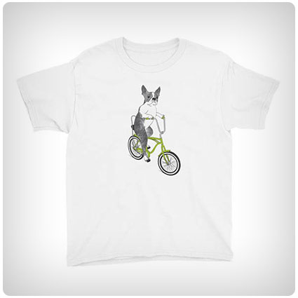 Boston Terrier On A Bike T-shirt