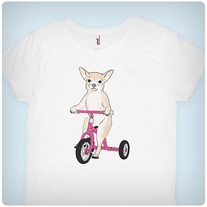 Chihuahua On A Tricycle T-shirt