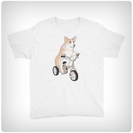 Corgi On A Trike T-shirt