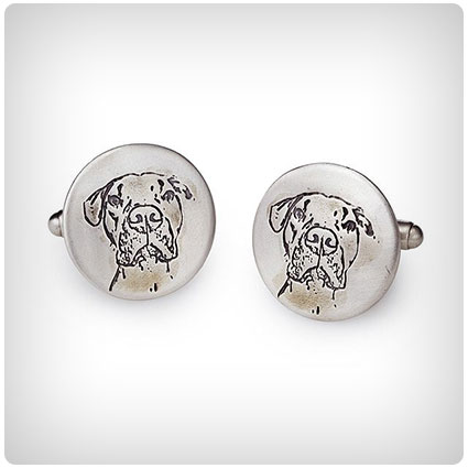 Custom Pet Portrait Cufflinks