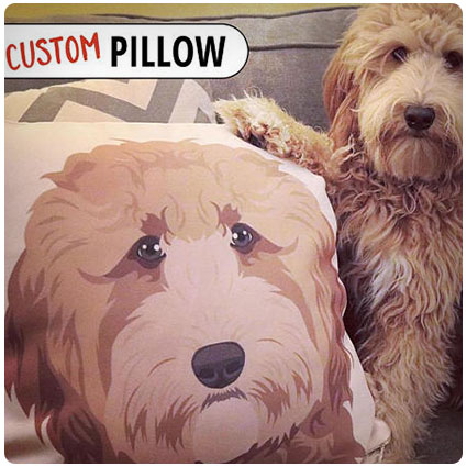 Custom Pet Portrait Pillow