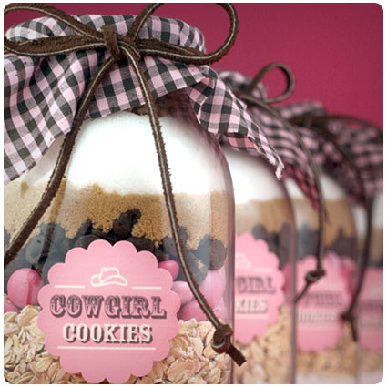 Diy Cowgirl Cookies in a Jar Gift