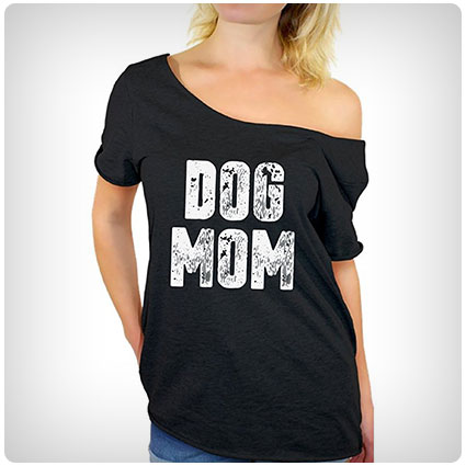 Dog Mom Off Shoulder Tops T Shirt