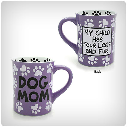 Dog Mom Stoneware Mug