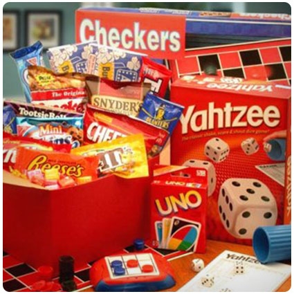 Family Game and Snack Night Gift Box