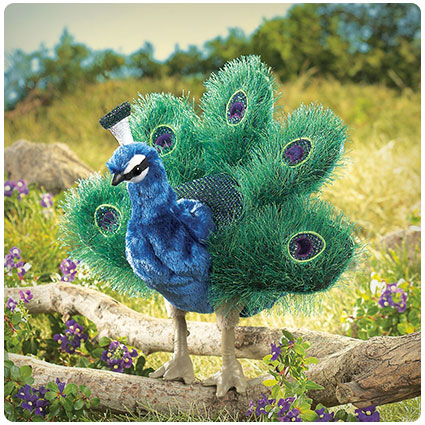 Folkmanis Small Peacock Hand Puppet