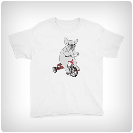 French Bulldog On A Tricycle T-shirt