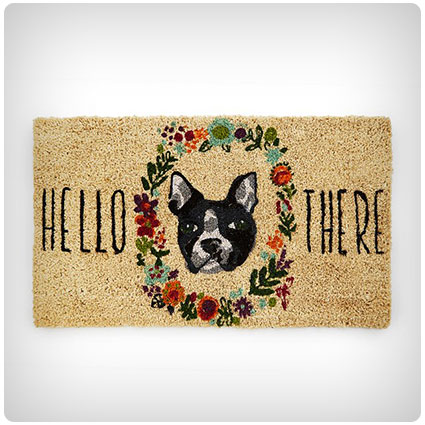 Fur and Flowers Dog Doormat