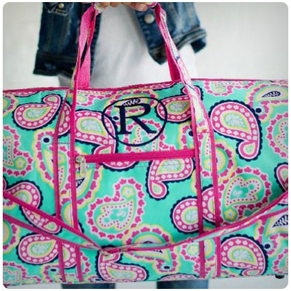 Girls Monogram Duffle