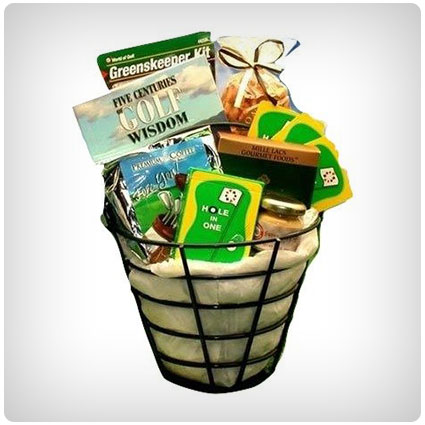 Golf Lover's Golfing Caddy Gift Basket