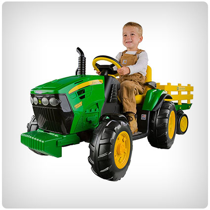 John Deere Ground Force Tractor with Trailer