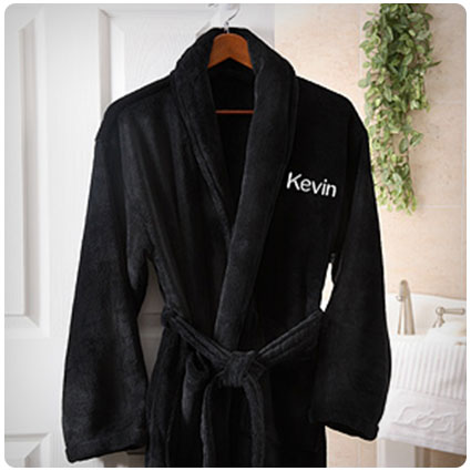 Just For Him Embroidered Luxury Fleece Robe