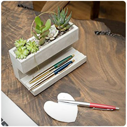 Kikkerland Concrete Desktop Planter