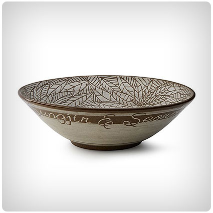 Leaf Carving Custom Wedding Bowl