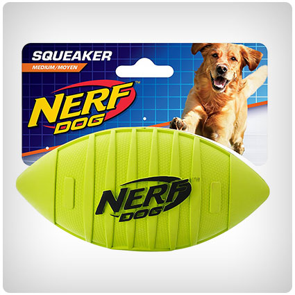 Nerf Dog Squeak Rubber Football Dog Toy