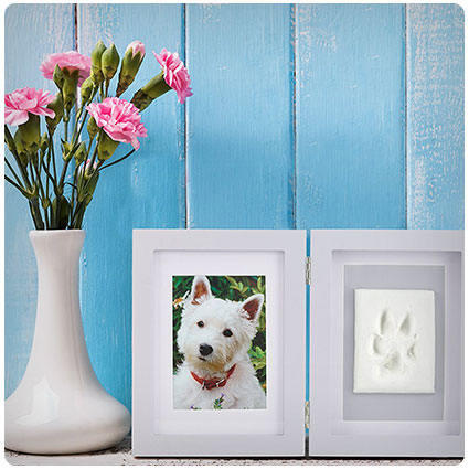 Paw Prints Keepsake Photo Frame by Better World Pets