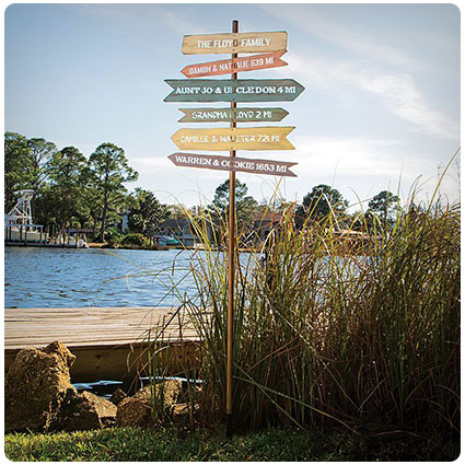 Personalized Family Member Signpost