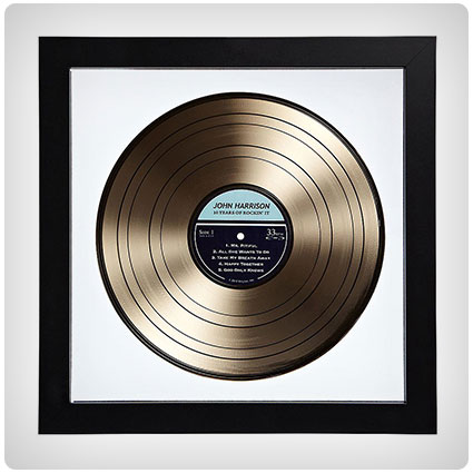 Personalized Gold LP Record