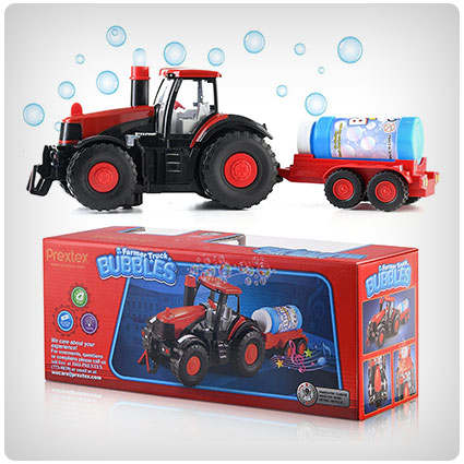 Prextex Bump & Go Bubble Blowing Farm Tractor