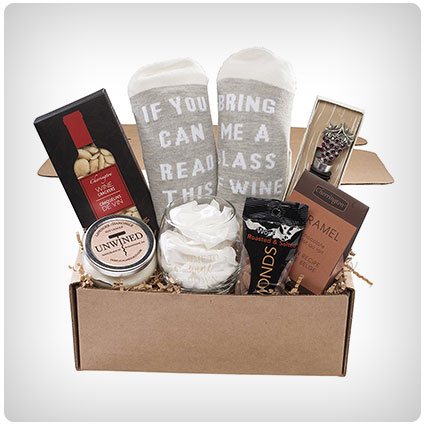 Wine Lovers Perfect Gift Basket Box