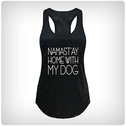 Yoga Burnout Namastay at Home with My Dog Tank Top