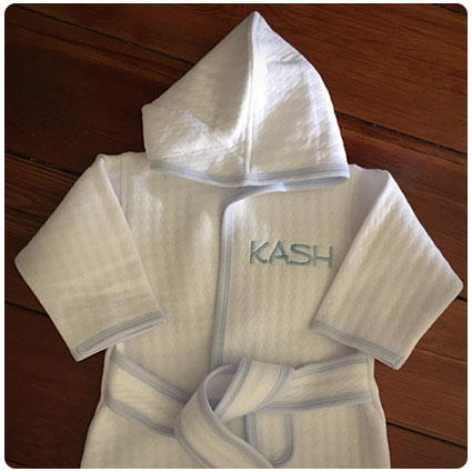 Baby Boy Monogram Bath Robe