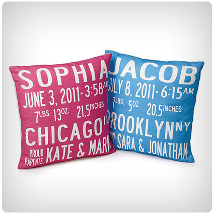 Birth Announcement Pillows