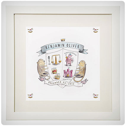 Coat Of Arms Personalized Birth Announcement