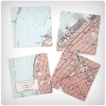 Custom Map Coaster Set