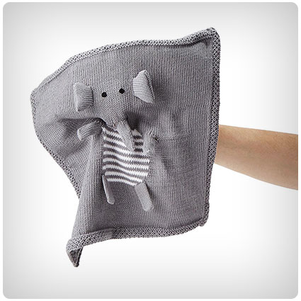 Elephant Finger Puppet Blankie