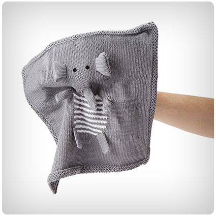 Elephant Finger Puppet Blankie