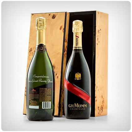 Engraved G H Mumm Champagne Celebration