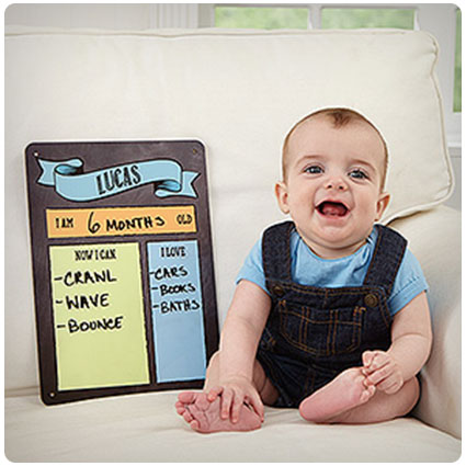 My Baby Month By Month Personalized Dry Erase Sign