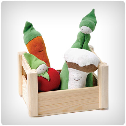 Organic Cotton Teethers Veggie Crate