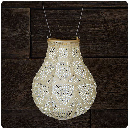 Pearl Teardrop Solar Lantern