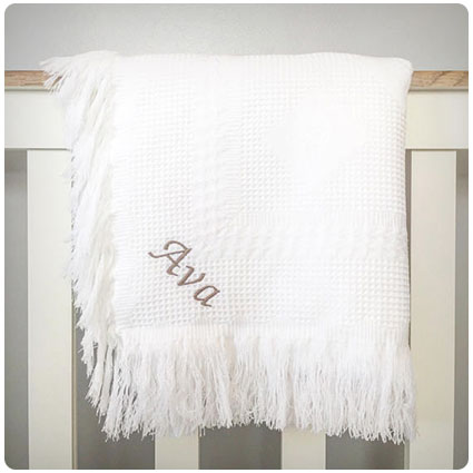 Personalized Baby Shawl Blanket