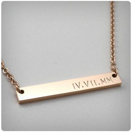 Personalized Bar Necklace