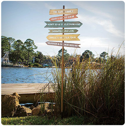 Personalized Family Member Signpost