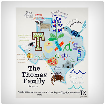 Personalized Family State Art