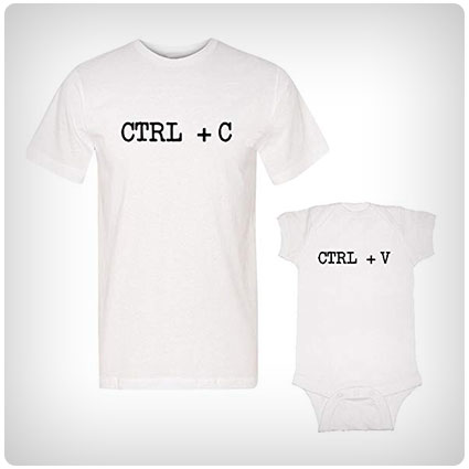 We Match! Ctrl + C & Ctrl +V T-Shirt and Bodysuit Set