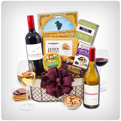 Wine Party Picnic Gift Basket