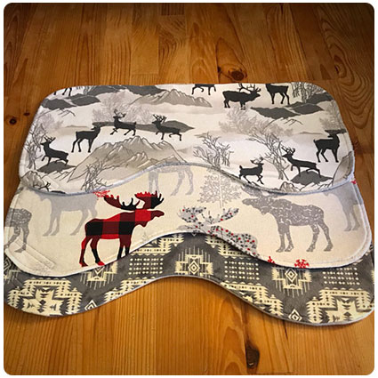 Woodland Animals Burp Cloths